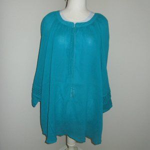 CLEARANCE Women Plus Sz 3/4 Sleeve Top/Cover-up 26/28 Lane Bryant NWT-$44.95.